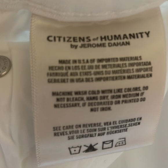 Citizens of Humanity White Rocket Crop High Rise Skinny size 25 - Picture 11 of 11